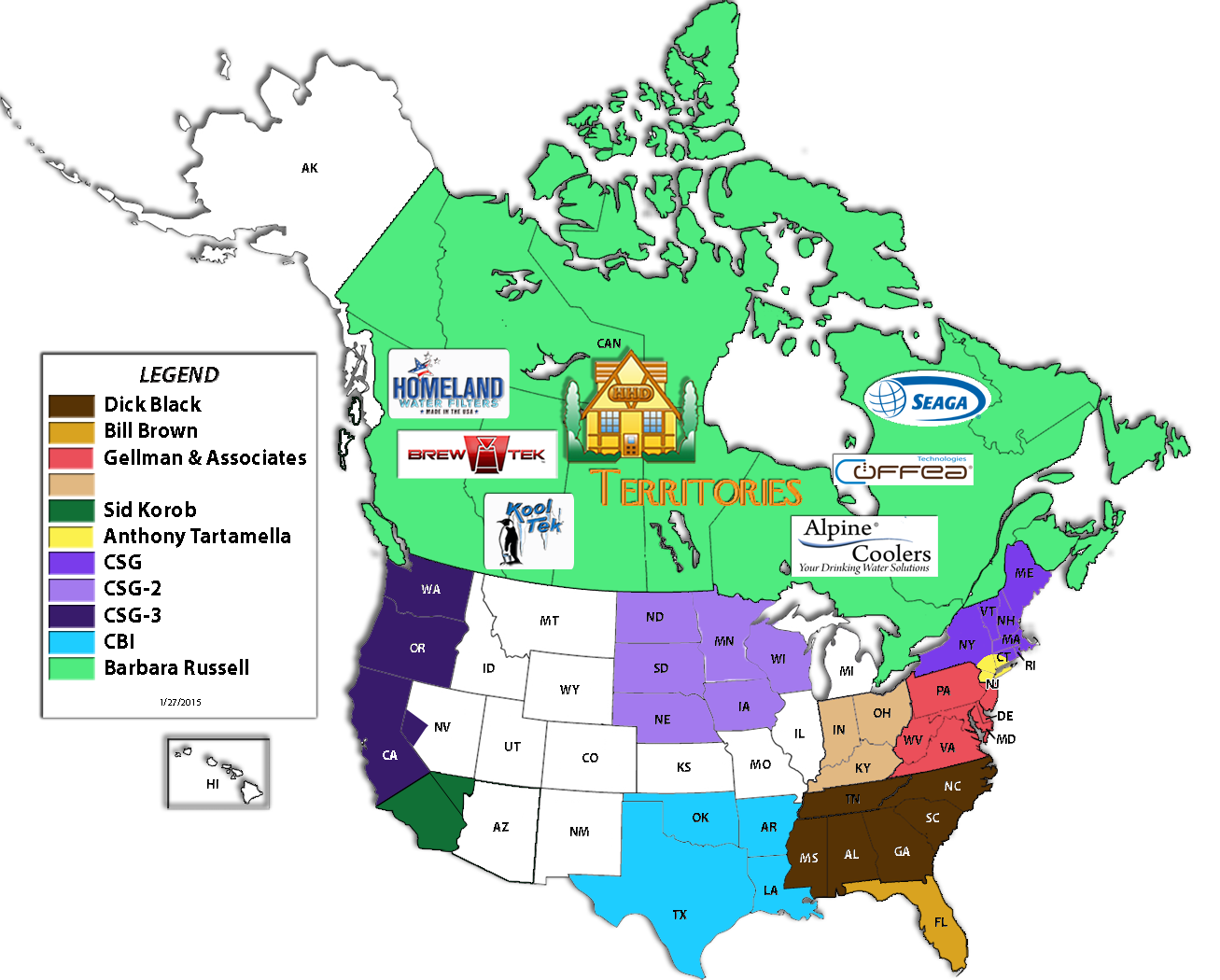 Broker Territory Map